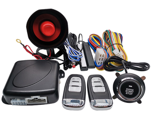 Car <strong>Key</strong> Less Keyless Entry <strong>Push</strong> <strong>Button</strong> <strong>Start</strong> Stop Speaking One-click <strong>Start</strong> Alarm System for 12V Cars - Product Image 1