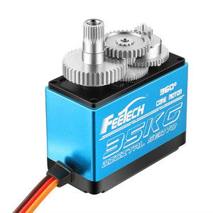 FEETECH FT6335M Large Angle PWM 35kg cm Multi Turn Servo Non-Continuous Rotation 0-360 Degree <strong>Controllable</strong> Cars Robots Toys Gear