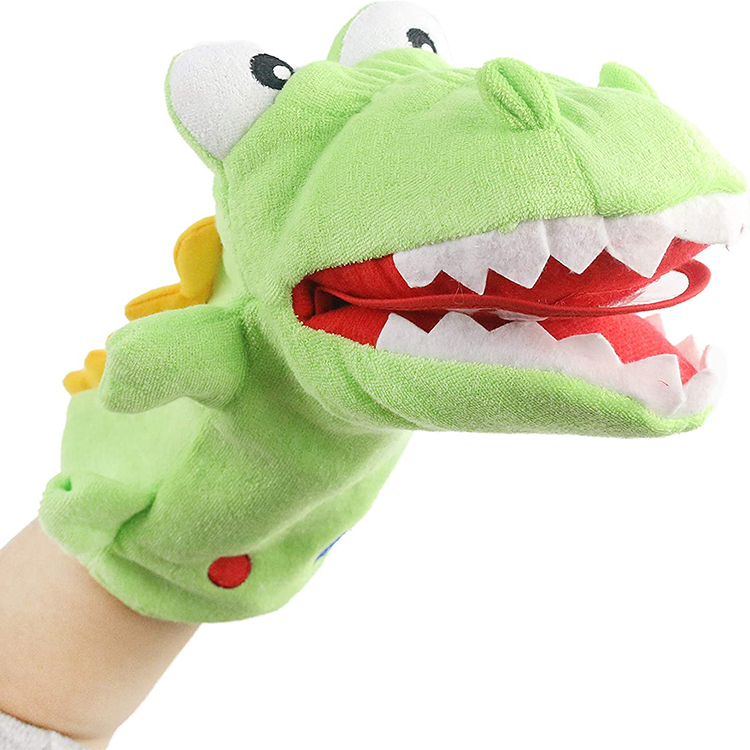 Marioneta de mano de cocodrilo