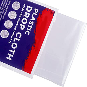 LDPE Drop Sheet Plastic Dust <strong>Cover</strong> for Painting HDPE Drop Cloth 9 ft X 12 ft - Product Image 1