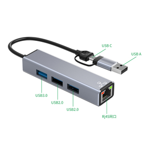 Airsky HC-78 Usb <strong>Type</strong>-c to Usb3.0 and Rj45 Adapter for Mobile Phone <strong>Computer</strong> External Ethernet <strong>Network</strong> Adapter - Product Image 6
