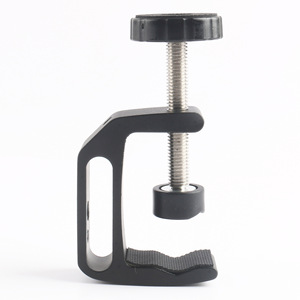 KAMPHO ayarlanabilir alüminyum masa kelepçe mikrofon standı stüdyo mikrofonu C klip standı için ağır montaj - Product Image 6