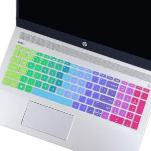 2019 yeni stil toz geçirmez ve su geçirmez klavye koruyucusu HP, özel pembe gökkuşağı baskı klavye kapağı - Product Image 3
