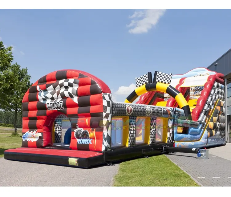 Kids popular bouncing castles combo jumping bounce house commercial inflatable truck obstacle course