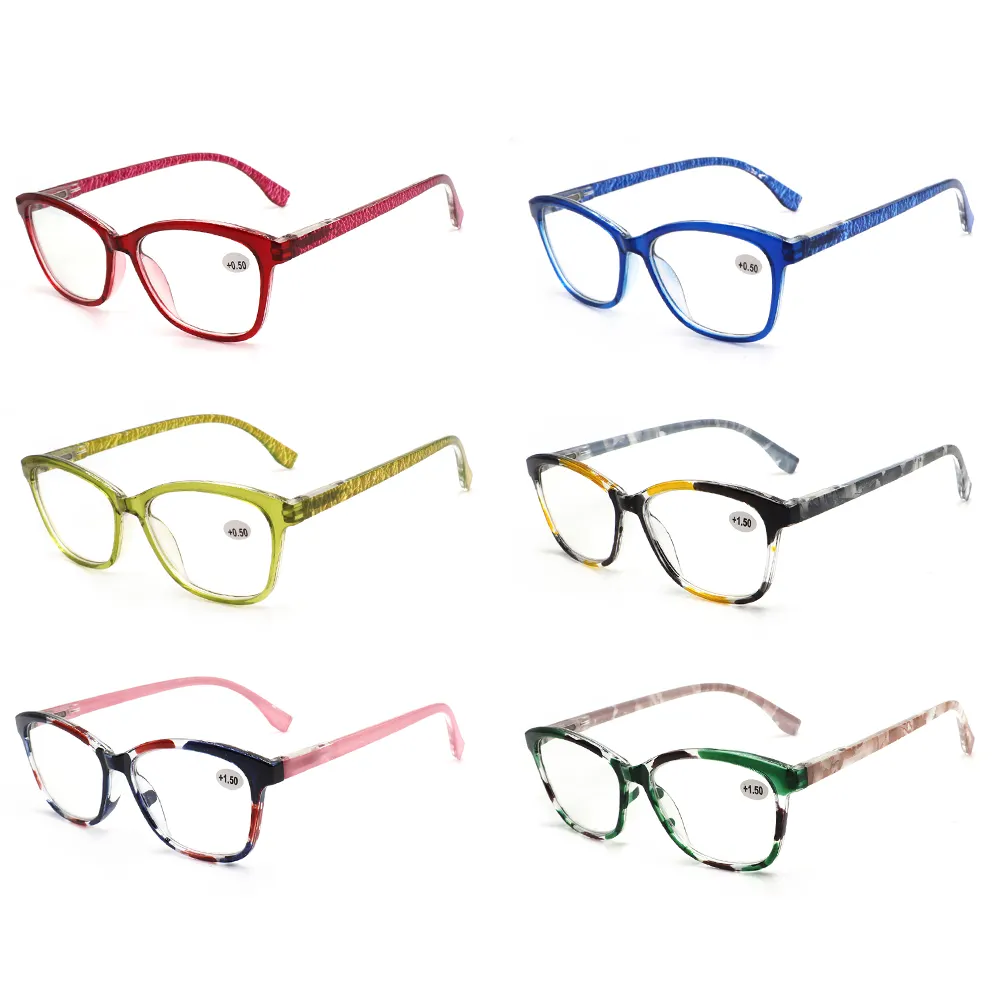 نظارات قراءة عدسات شفافة مخصصة للبيع بالجملة نظارات قراءة