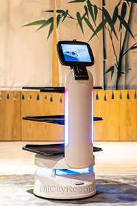 Hotel Serving Food Waiter <strong>Human</strong> Restaurant Service Delivery Humanoid Intelligent Robot for Sale High Efficiency Delivery Robot - Product Image 2