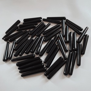 Hy חדש g spot מעוקל הפין דילדו מלאכותי שחור טבעי obsidian קריסטל yoni wand massagers עבור מתנות סקסיות