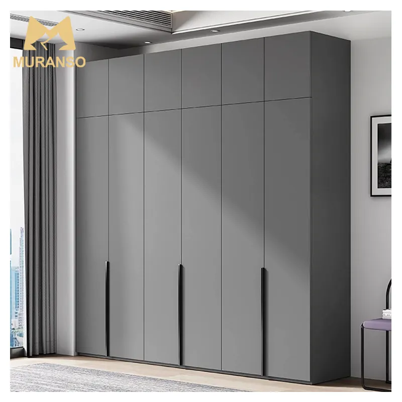 Tùy chỉnh cửa trượt bằng gỗ lưu trữ Closet Organizer hiện đại exoand tủ đồ nội thất phòng ngủ