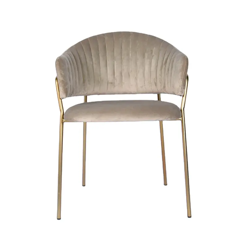 الأكثر مبيعًا تصميم جديد أرخص كرسي بذراع للمطاعم المنزلية كرسي مخملي للذراع لتناول الطعام مع ، كرسي من القماش