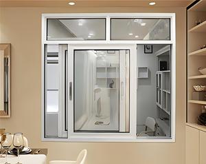 Aluminium 1 2 <strong>Center</strong> Upper Section Operable 2 3 4Panel Gliding Windows Sliding Window with <strong>an</strong> Insect Screen Panel - Product Image 5