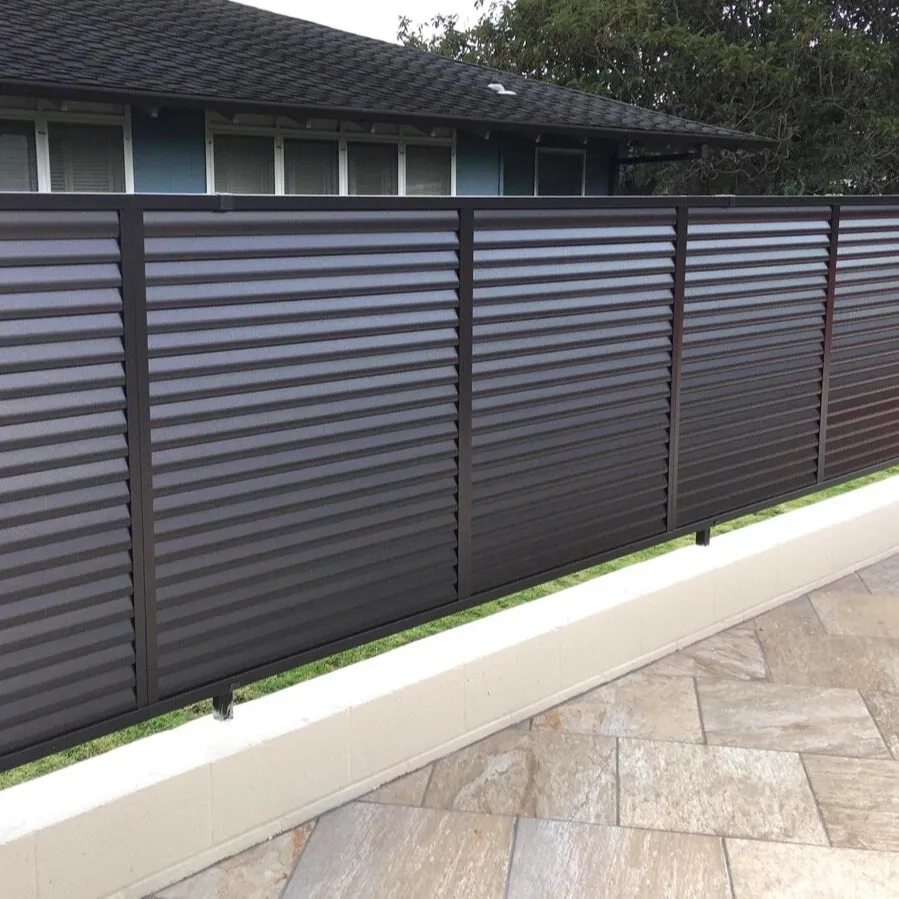 2023 paneles de valla de privacidad de aluminio de conexión rápida populares de 8 pies de altura a la venta valla de Wpc