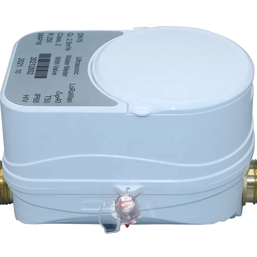 Ventielgestuurde Prepaid Watermeter Ultrasoon Type Met Lora/Lorawan Zigbee Nb-Iot Draadloze Communicatie Manier Flow Meter