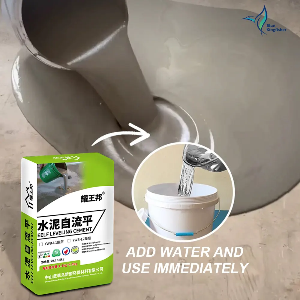 White Micro Portland Self-Leveling Compound Cement For Office Building Apartment Floor Two Composite Self Leveling Compound