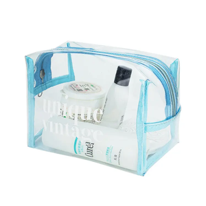 Biểu Tượng Tùy Chỉnh Màu Hồng Bạc Hà Tím Jelly Màu Du Lịch PVC Mỹ Phẩm Pouch Kit Lưu Trữ Dây Kéo Trang Điểm Túi - Product Image 4