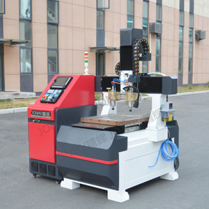 4 Axis 3D 6090 Modelo Tamaño pequeño Cnc Router Máquina de grabado con grabador CNC Mandril de 3 mordazas - Product Image 4