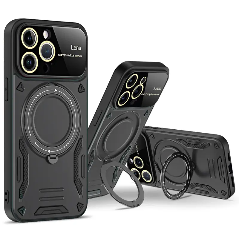 トレンディな製品ブラケットリングサークルカバーiPhone15カバー携帯電話ケースiPhone15 Pro 14 Pro Max