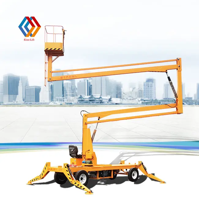 Cleaning Window Glass Self Propelled Used Articulating Folding Arm Boom Lift