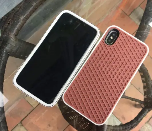 Darbeye dayanıklı telefon kılıfı silikon yumuşak kılıf ayakkabı taban Waffle desen tam kapak koruyucu iPhone için kılıf 6 7 8 X XS 11 pro max