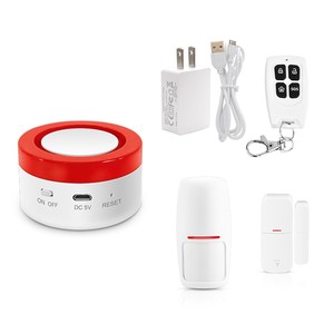 Sistema de alarma de puerta inteligente para el hogar, Kit de sistema de seguridad H1 inalámbrico, WiFi, compatible con monitoreo remoto Tuya - Product Image 6