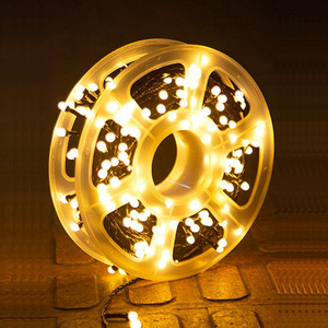 <strong>50m</strong> Per Roll 240leds EU Plug 220V Frosted Ball String Lights 8 Mode Warm White Colorful <strong>LED</strong> Christmas Tree Decoarte String Light - Product Image 1
