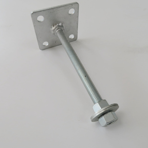 Encofrado de construcción de fabricación de Metal personalizado de fábrica Tipo U Cabeza de horquilla ajustable Base de gato de andamio de acero galvanizado - Product Image 3