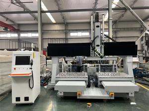 Máquina enrutadora CNC 5D de 5 ejes, husillo único, talla de madera rotativa de 360 grados, controlada por NC Studio y Mach3 - Product Image 3