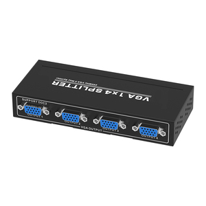 Divisor VGA de 4 puertos de 250MHz para 1 computadora 4 pantallas 1 entrada 4 salidas divisor VGA 1x4 Max 1920x1440