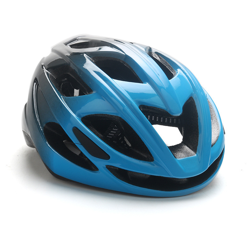 Casque dégradé bleu-noir-sans feu arrière