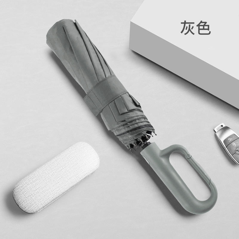 Parapluie de boucle d'anneau -- gris