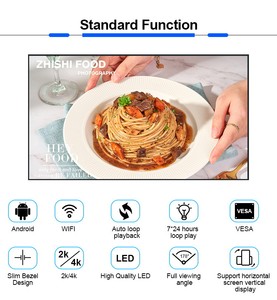 Cornice stretta Silm 43 55 65 pollici Wifi a parete schermo LCD Android Monitor Digital Signage Display pubblicitario schermo - Product Image 2