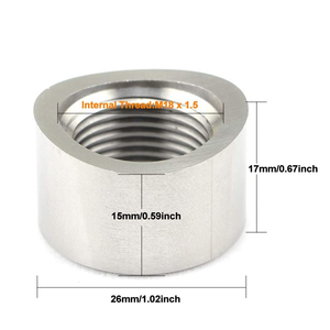 SS304 <strong>Auto</strong> <strong>Sensors</strong> Nut Notched round Welded M18*1.5 for Oxygen Exhaust Pipe and <strong>Lambda</strong> <strong>Sensor</strong> Connector - Product Image 6