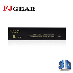 Divisor VGA Fjgear de 8 puertos, 350MHz, 1 entrada, 8 salidas, resolución de hasta 1920x1440, distancia de transmisión de hasta 50m