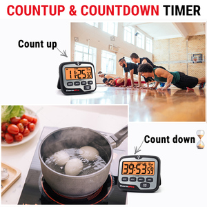 Neuankömmling Thermo Pro Digital Loud Küchen timer mit Countdown Touch able LCD mit Hintergrund beleuchtung - Product Image 6