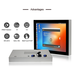 Monitor industriale con connettore SP13 supporto VGA configurazione opzionale pannello incorporato Display - Product Image 2