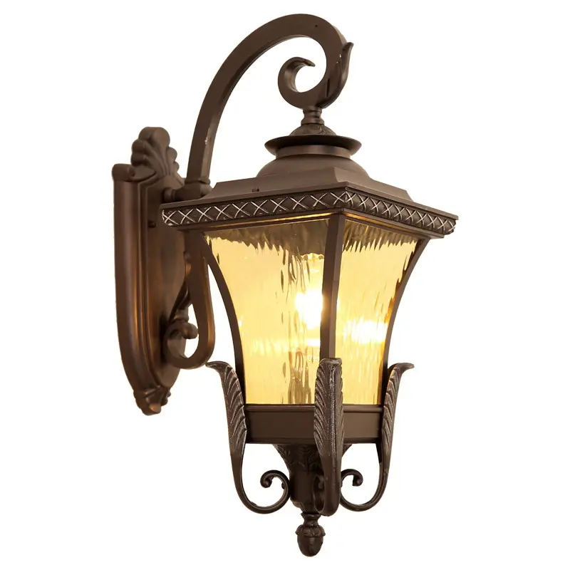 Lampada esterna moderna lampada da parete lanterna vintage nera luci a sospensione a led Nordic garden luci da parete da esterno