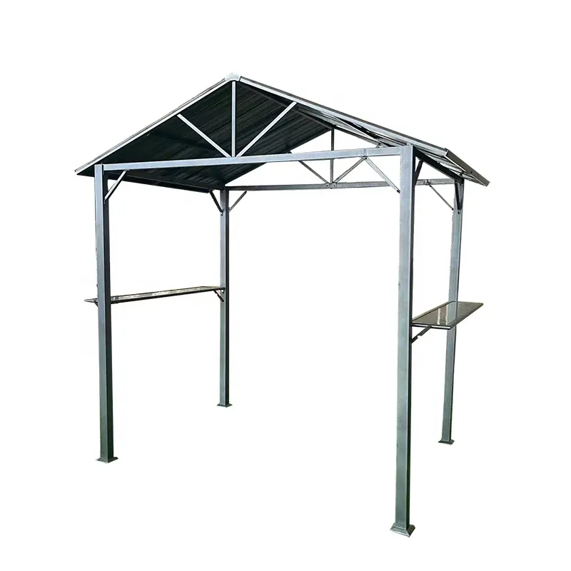 L personalizado 1.5x2.5 fábrica venda direta aço painel telhado Outdoor Garden Grill Gazebos