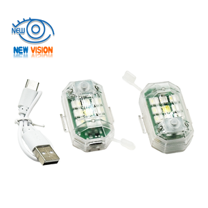 ไฟแฟลชรถมอเตอร์ไซค์ขนาดเล็กโคมไฟ LED 7สีรีโมทควบคุมโดรนไฟแฟลช - Product Image 3