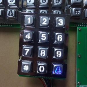 Teclado numérico industrial de metal para control de acceso para terminales de cajeros automáticos y máquinas expendedoras - Product Image 4