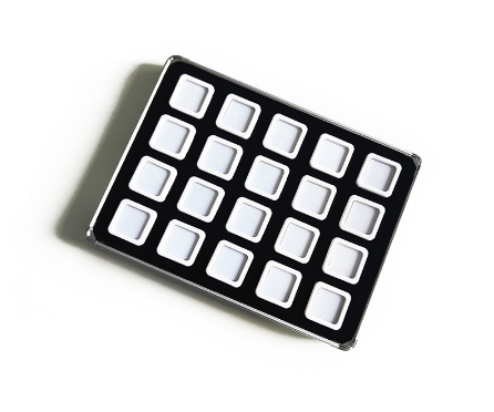 Blanc20pcsStyle de couverture rabattable