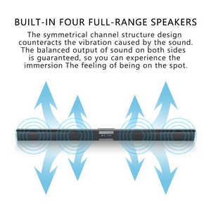 Portable Wireless Soundbar TV Speaker Home Theater <strong>System</strong> with TF Card <strong>Function</strong> for <strong>Computer</strong> Use