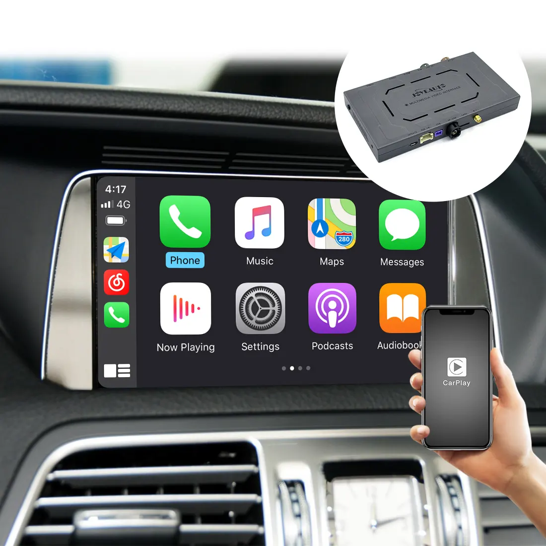 Draadloze Apple Carplay Auto Play Android Auto Adapter Upgrate Voor 2011-2014 Mercedes NTG4.5 NTG4.7 Door Joyeauto