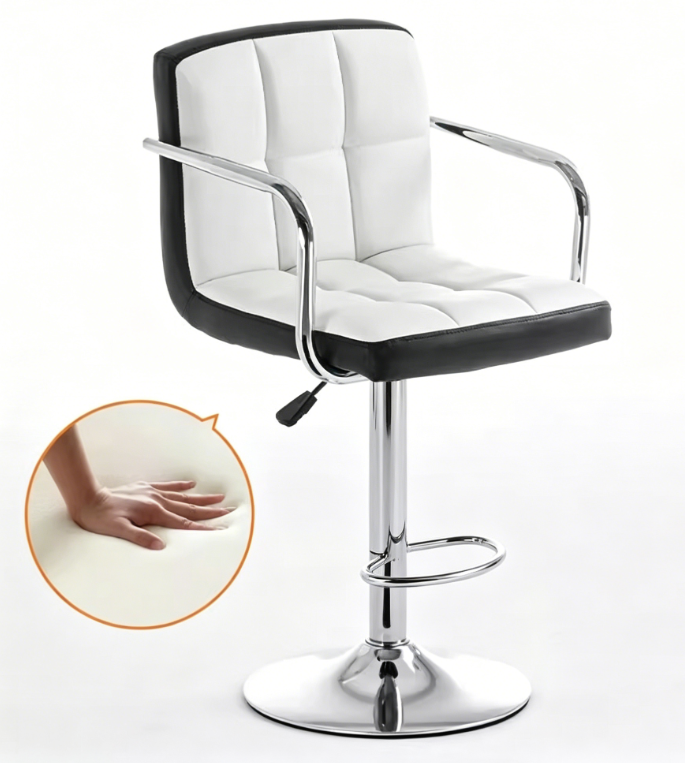 Short 40-55cm with handrails-black and white
