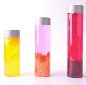 Rõ ràng 400ml 500ml 8oz Rỗng Xi lanh hình dạng <span class=keywords><strong>VOSS</strong></span> nhựa PET Báo Chí lạnh chai nước trái cây với vít-cap biểu tượng tùy chỉnh - Product Image 3