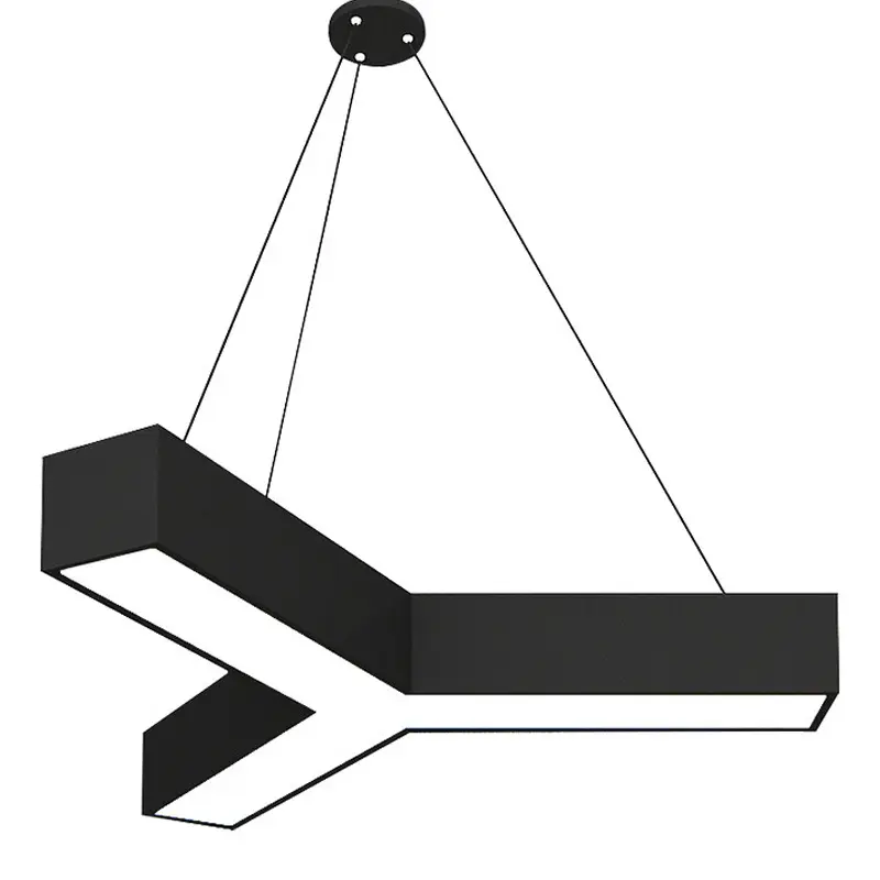 Интеллектуальный затемняющий светодиодный подвесной светильник, популярный экономичный стиль для ресторана, трехсторонний Железный корпус