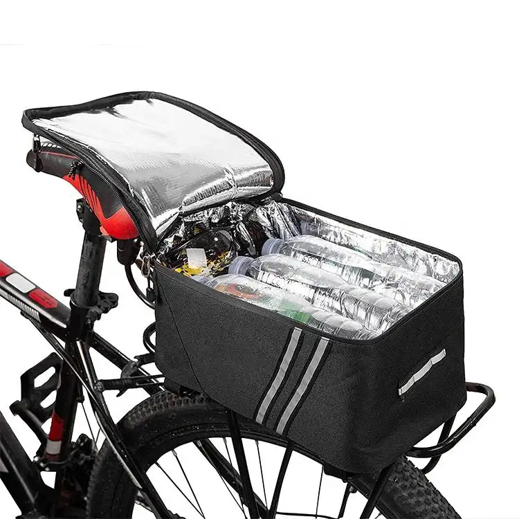 自転車ラックリアキャリアバッグ断熱トランククーラー大容量収納バイクパニエショルダーバッグ