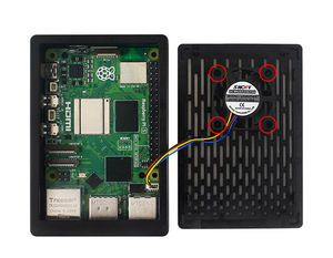 Raspberry Pi 5-го поколения ABS корпус Raspberry Pi5 5B защитный чехол совместим с охлаждающим вентилятором PWM 3,5-дюймовый экран - Product Image 5
