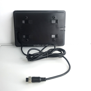 Truck Bus MDVR Headrest Car <strong>Monitor</strong> 1024x600p Resolution TFT LCD RGB <strong>Backup</strong> Camera AHD/CVBS Support 4 Pin Aviation Connector - Product Image 2