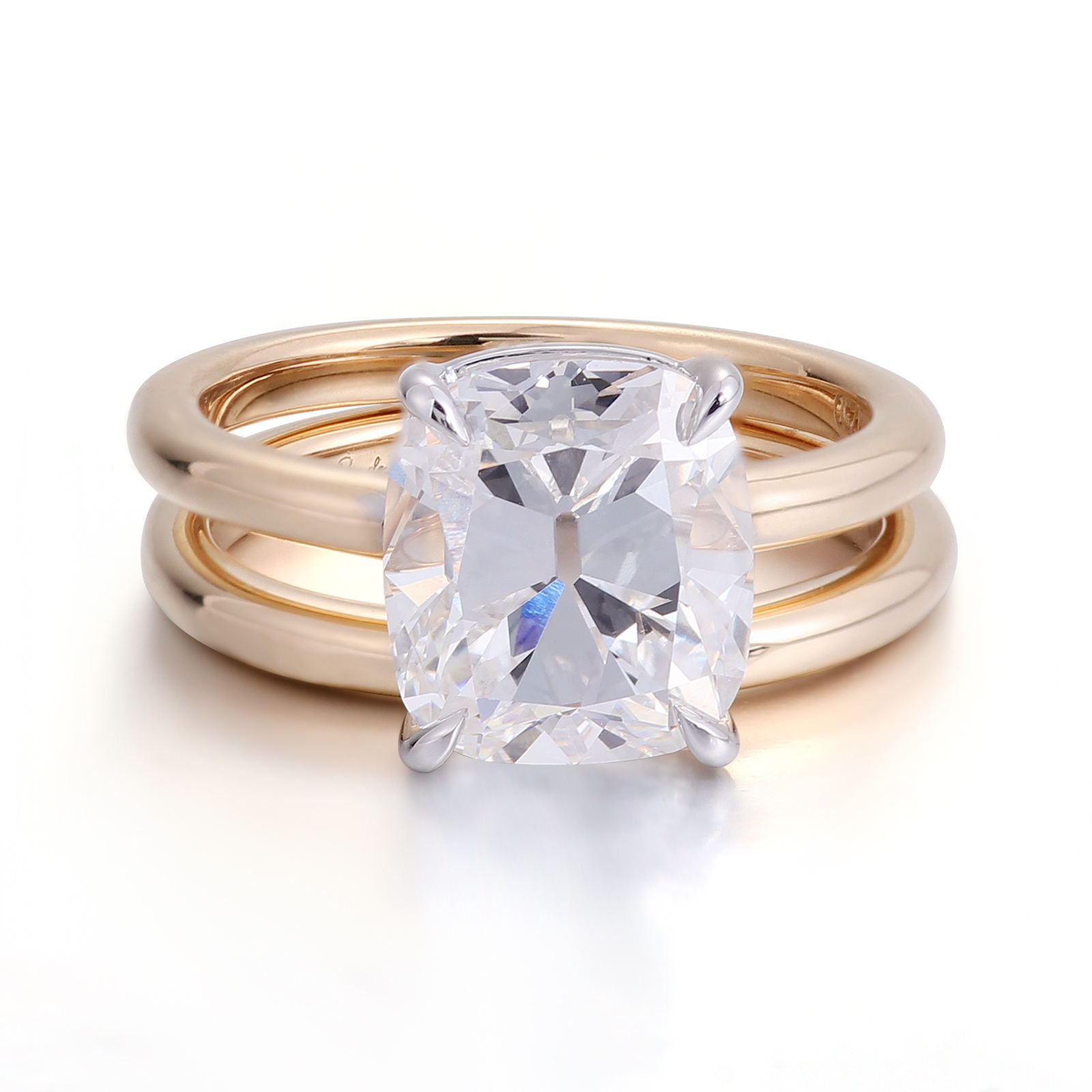 แหวนเพชรแล็บ 14Kgold แท้