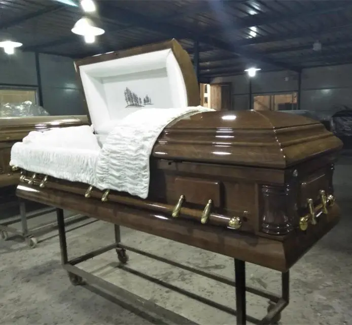 Cesta de madeira popular caneta funeral coffin preços