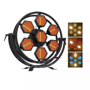 ไฟสร้างเอฟเฟคท์เวที SMD5050 LED ไฟกะพริบแบบเรโทร RGB ไฟแฟลชติดพื้นหลังทรงหกเหลี่ยมสำหรับงานเลี้ยงงานแต่งงานใหม่2024 - Product Image 2